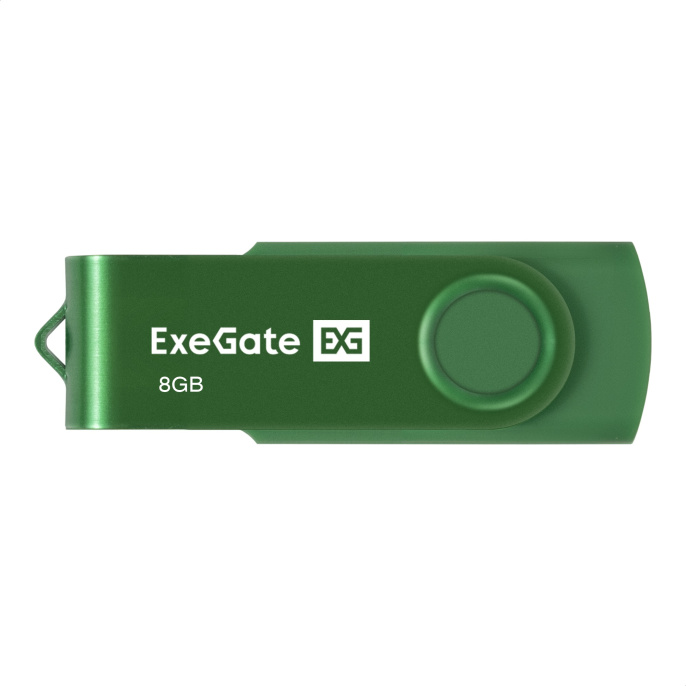 USB-флеш накопитель ExeGate Jet 8GB зеленый USB2.0, 480Mbps, пластик/металл EX302036RUS