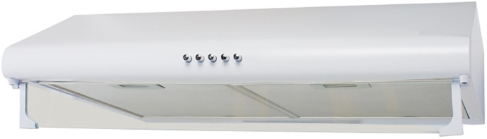 Вытяжка козырьковая OASIS UP-50W (F), управление кнопочное, белый