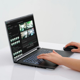 Ноутбук Gigabyte Aero X16 1VH Ryzen AI 7 350 16Gb SSD512Gb NVIDIA GeForce RTX 5060 8Gb 16" IPS QHD+ 2560x1600 без ОС black WiFi BT Cam 1VH93KZC93AD