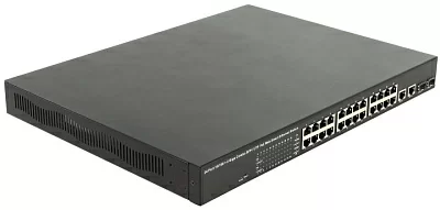 MultiCo EW-P72424IW-AT Управляемый коммутатор (24UTP 100Mbps + 2Combo 1000BASE-T/SFP PoE+)