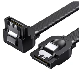 Кабель угловой UGREEN US217 (30797) SATA 3 Data Cable 90° угол. Длина: 0,5 м. Цвет: черный