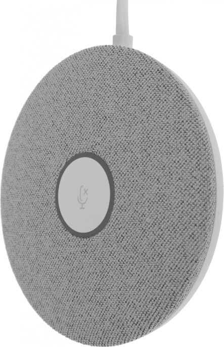 Микрофон проводной Logitech Rally Mic Pod 2.95м белый 952-000038