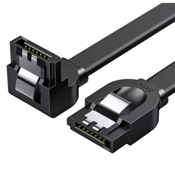 Кабель угловой UGREEN US217 (30797) SATA 3 Data Cable 90° угол. Длина: 0,5 м. Цвет: черный