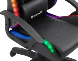 Defender Игровое кресло Factor X RGB,Черный,класс 2,PU 64045