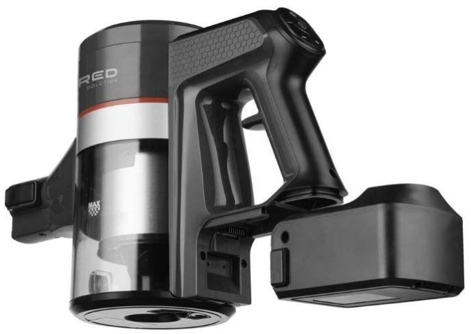 Ручной пылесос (handstick) RED SOLUTION RV-UR362, 150Вт, серый/красный