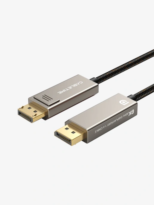 Кабель CABLETIME CD12L (CT-DP8K-ZG2) 2 м, 8K 60 Гц Displayport 1.4 4K 144 Гц 10 футов для компьютера PS4