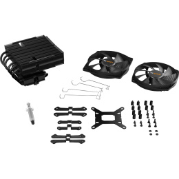 Кулер для процессора CPU Cooler be quiet! DARK ROCK TF 2 230W, 4-pin PWM, 134mm, Al/Cu, 6x6mm, 2x135mm, 60CFM, 27.1dBA, 1400RPM, S: 1851/1700/1200/20XX/115X, AM5/AM4, black BK031