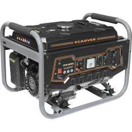 Бензиновый генератор CARVER PPG- 3600A, 220/12 В, 2.8кВт [01.020.00011]
