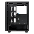 Корпус без блока питания Case HSPD M510, Mesh Mid Tower, Black, TG, 0.5 SPCC, no fans ATX, mATX, mITX 180/280/160mm 1x2.5", 1x3.5", 7xPCI 1xUSB-A 3.0, 1xUSB-A 1.0 517x277x418mm (M510-TGBK)