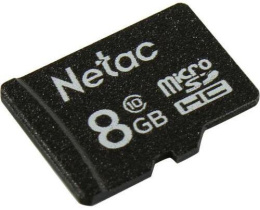 Карта памяти microSDHC NETAC P500 8 ГБ, 80 МБ/с, Class 10, NT02P500STN-008G-S,  1 шт.