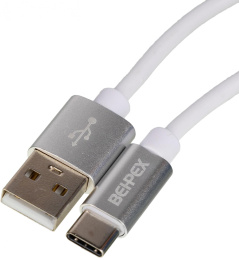 Кабель USB m -USB Type-C m 2м белый