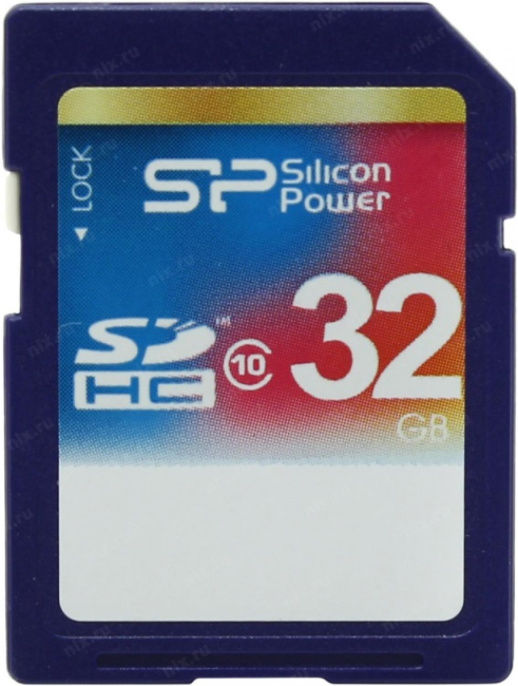 Флеш карта SD 32GB Silicon Power SDHC Class 10