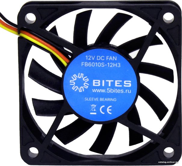 5bites Вентилятор FB6010S-12H3 60X10 / SLEEVE / 3800RPM / 3P