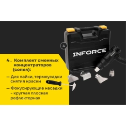 Фен (Термопистолет) Inforce HG6518