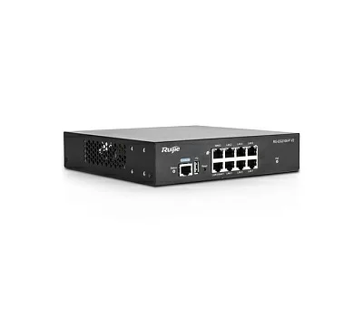 Маршрутизатор Ruijie RG-EG2100-P v2 All-in-one Smart Access Gateway, 8 GE ports (upto 2 WAN & 7 LAN port) upto 7x POE/POE+ (Lifetime free L7 DPI signature update, free IPsec VPN)