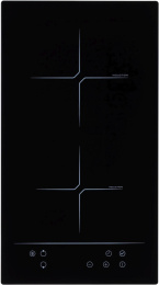 Индукционная варочная поверхность Simfer H30I72S002, конфорок: 2 шт.,  стеклокерамика,  независимая, черный