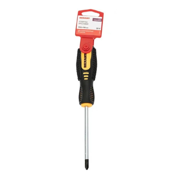 Rexant 12-6407 Отвертка крестовая РН2х100 мм, двухкомпонентная рукоятка