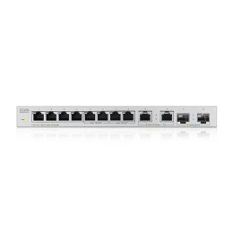 Коммутатор Zyxel XGS1010-12-ZZ0102F (L2) 8x1Гбит/с 2x2.5Гбит/с 2SFP+ неуправляемый