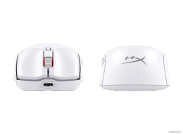 Мышь HyperX Pulsefire Haste 2 Mini Белый 7D389AA полноразмерная, симметричная, проводная USB/беспроводная радио/Bluetooth, частота опроса: до 1000Гц, сенсор оптический 26000dpi, скорость: 650 IPS, ускорение: 50G