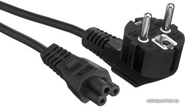 Кабель питания ноутбуков ExeGate Power PC5-0.75P-Schuko- C5/3x0.5Cu Евровилка Schuko- C5, VDE-250V-3*0.5mm2, медь, черный, 6A, 0.75м EP280678RUS