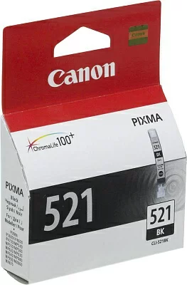 Canon CLI-521Bk 2933B004 Картридж для Canon Pixma iP3600, 4600, MP540 ,MP620, MP630, MP980, Черный, 9 мл.