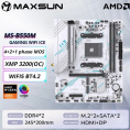 MAXSUN MS-B550M GAMING WIFI ICE Socket AM4, mATX, 4*DDR4 64Gb , DP/HDMI, 3*SATA3, 2*M.2, 1*PCIEx16/1*PCIEx4, 4*USB2.0, 2*USB 3.0, LAN 1*1G, Bluetooth, Wi-Fi 802.11ac, RTL