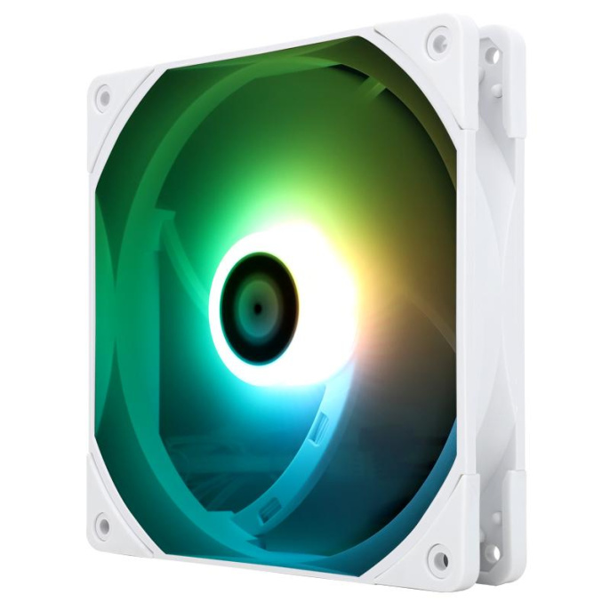 Кулер для корпуса/ Case Cooler Thermalright TL-C14W-Sx3 140x140x26mm, 4-pin PWM, ARGB, 74.3CFM, 26.6dBA, 1500RPM, White