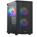 XASTRA Корпус A307M 3FRGB Black mATX/Mesh/ tempered glass / 3x 120mm FC120 FRGB fans/ A307M-3FC12F