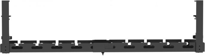 Кабель-канал Cactus CS-CM-700-1BK для столов 72.8x13x19см черный