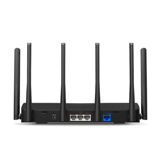 Wi-Fi роутер MERCUSYS MR47BE,  Wi-Fi 7,  BE9300,  2.4/5/6ГГц, 3 LAN,  черный