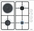 Газовая варочная поверхность Bosch PBY6C2B82Q белый