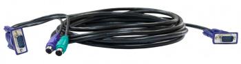 Кабель D-Link DKVM-CB/B1A 1.8м, многожильный,  черный