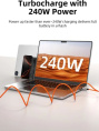 Магнитный кабель USB-C CABLETIME CU06L (CT-CM240-MZO2) 2 м, 480 Мбит/с, 5А/48В 240Вт, оранжевый, для быстрого заряда смартфонов и ноутбуков
