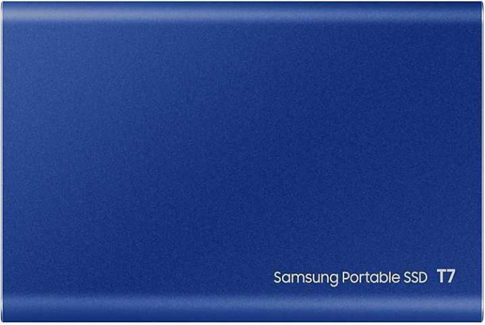 Внешний накопитель Samsung T7 2TB MU-PC2T0H/WW (синий) USB-C, запись - 1000МБ/с, чтение - 1050МБ/с