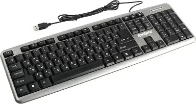 Клавиатура ExeGate LY-401 EX264086RUS Silver&Black USB 104КЛ