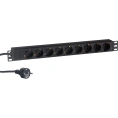 Блок розеток ExeGate ServerPro PDU-19H902 Al-9S-EU1.8CU, 19, 1U, алюминий, 9Schuko, евро, 1.8м 280848