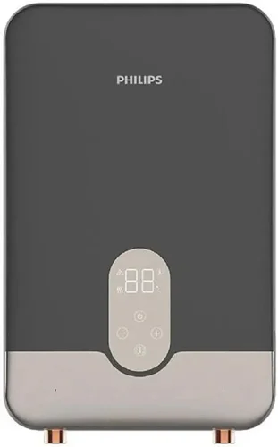 Водонагреватель Philips AWH1011/51(85HB),  проточный,  8.5кВт,  кран и душ,  серый