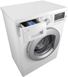 Стиральная машина LG F1296HDS1, с фронтальной загрузкой, 7кг, 1200об/мин, с паром, инверторная
