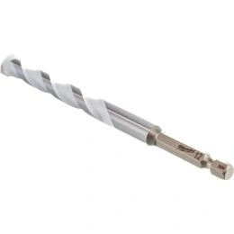 Сверло Milwaukee 12x150 мм HEX (4932471110) (для использования с ударными шуруповертами и всеми типами инструментов с трехкулачковым патроном, позволяет сверлить бетон, кирпич, черепицу, газобетонные блоки, тонкий металл, алюминий, керамическую плитку от 