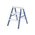 Стальная двусторонняя лестница-стремянка КУРС 3 ступени 65392