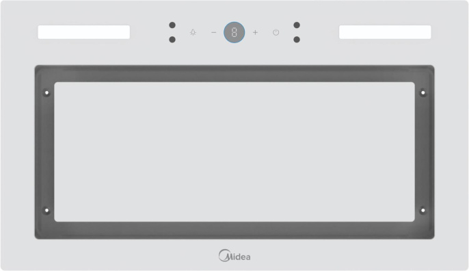 Встраиваемая вытяжка Midea MH60I530GW, управление сенсорное, белый