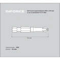 Бита (2 шт; PZ3; 50 мм) для шуруповерта Inforce 11-01-394