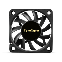 Вентилятор 12В DC ExeGate ExtraSilent ES06010S2P (60x60x10 мм, Sleeve bearing (подшипник скольжения), 2pin, 2000RPM, 16dBA) EX299854RUS