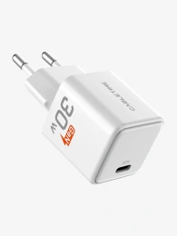 Сетевое зарядное устройство CABLETIME GA30W (CT-GAN30-PW) GaN PD3.0 30 Вт, белый