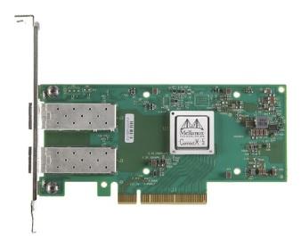 Mellanox MCX512A-ACAT ConnectX®-5 EN network interface card, 25GbE dual-port SFP28, PCIe3.0 x8, tall bracket, ROHS R6