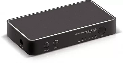 Переключатель HDMI 3 x 1 Greenline, 4Kx2K 30Hz, Пульт ДУ, PiP, GL-v301F Greenconnect