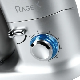 Кухонный комбайн RAGEX R101-900 9 в 1, 4.5 литра, 6 скоростей, 1500 Вт, серебристый