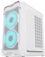 Корпус mATX Oklick OCC-MN302F, Mini-Tower, без БП,  белый