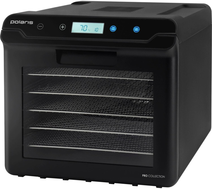 Сушилка для овощей и фруктов Polaris PFD 2402H Pro, черный, 19шт