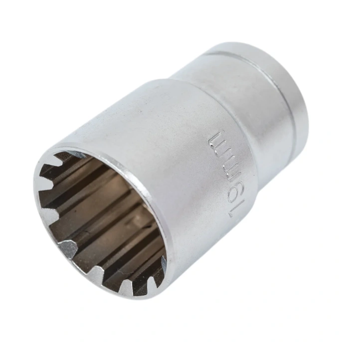 Головка торцевая Spline (19 мм; 1/2DR; CrV50BV30; DIN 3124) HOEGERT TECHNIK HT1A419